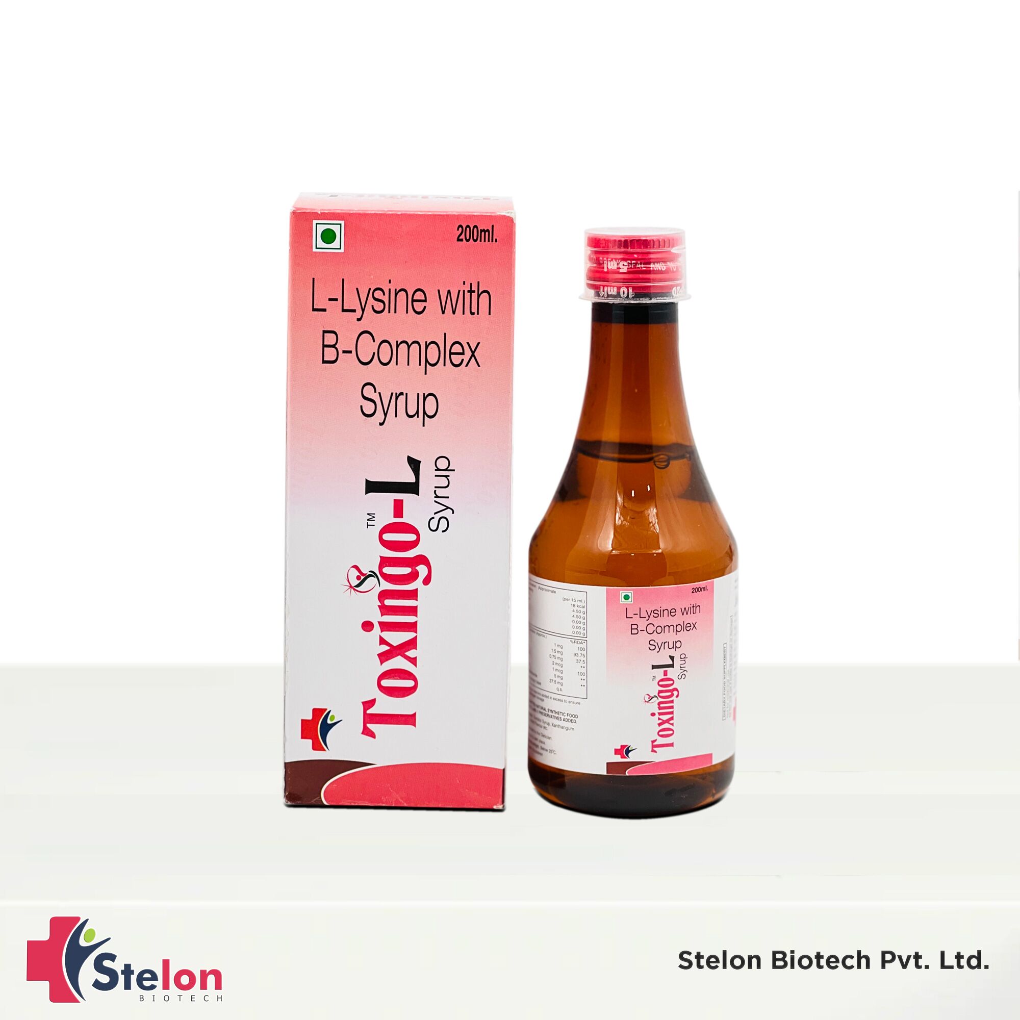 L-Lysine With Vitamin B- Complex Syrup | Supplier Price